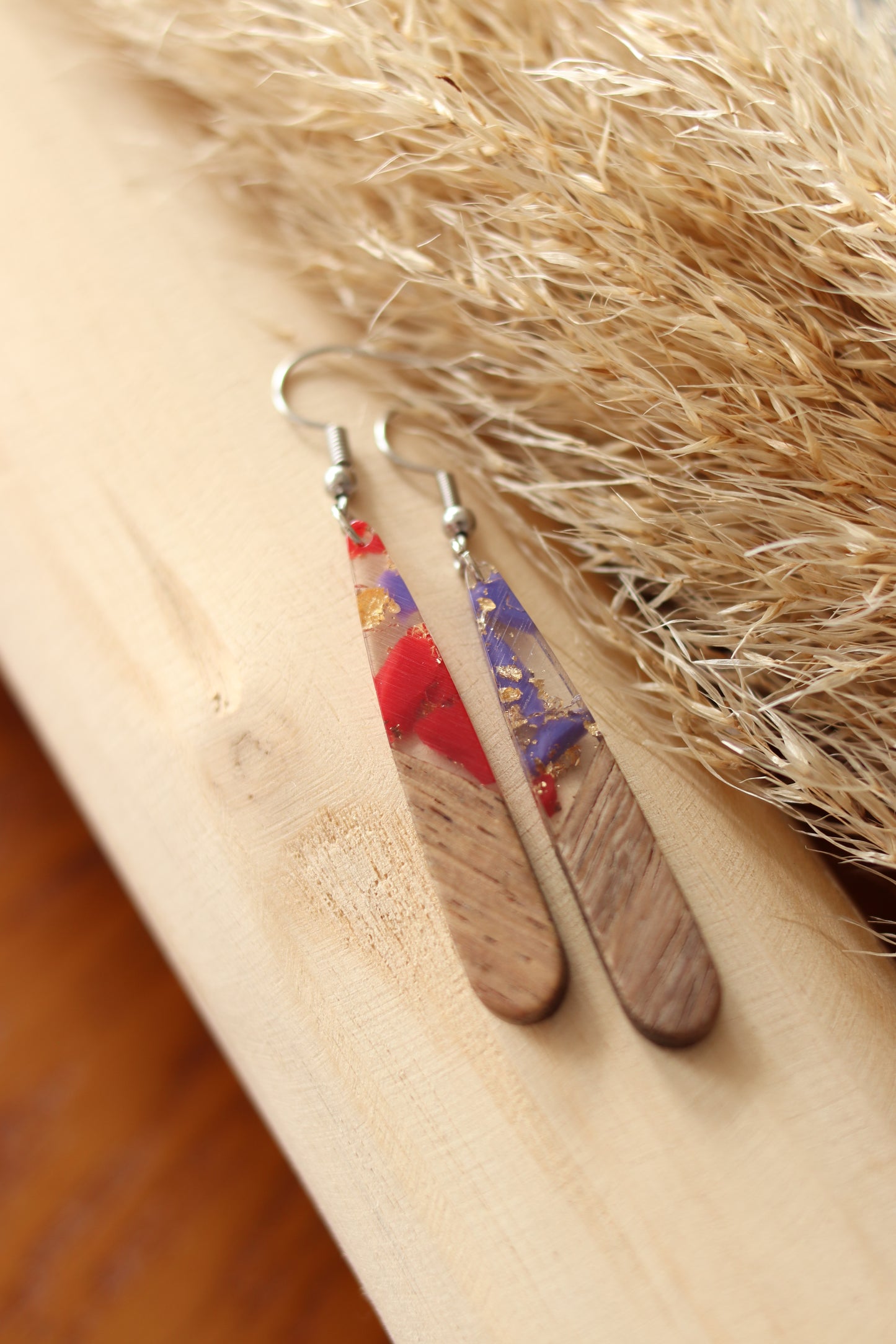 Boucles d'Oreilles "Voyage" - Argent (Plusieurs Coloris)