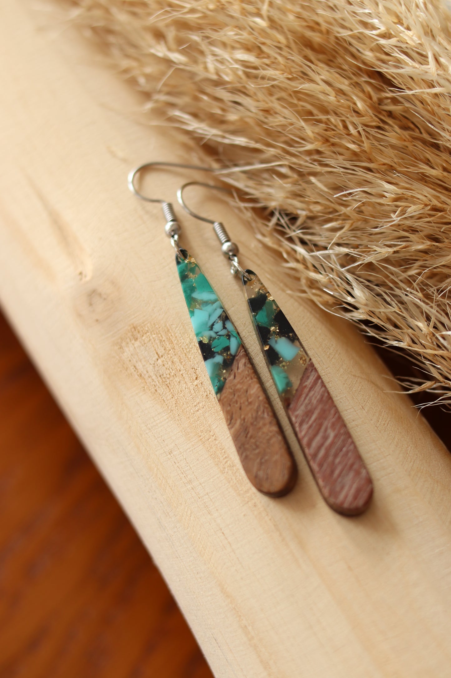 Boucles d'Oreilles "Voyage" - Argent (Plusieurs Coloris)