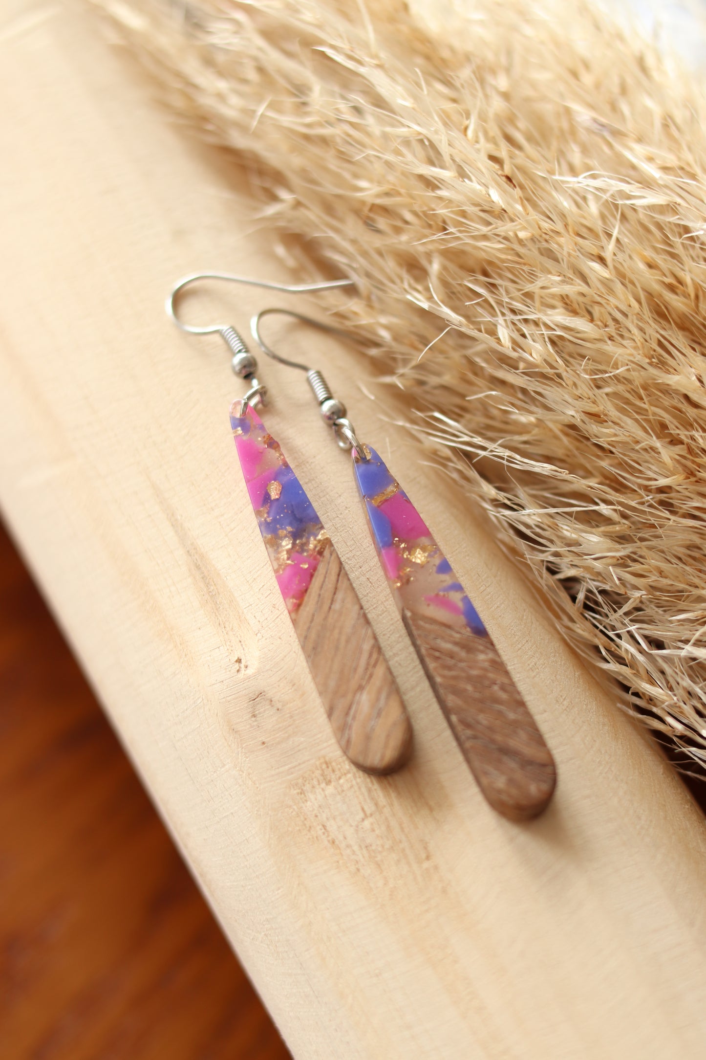 Boucles d'Oreilles "Voyage" - Argent (Plusieurs Coloris)