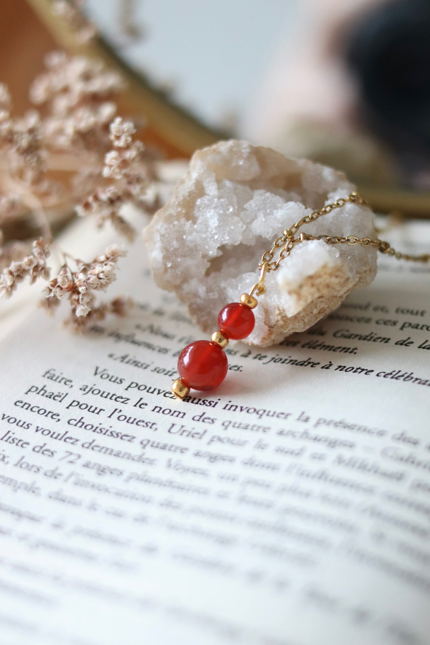 Collier "Bulle" – Cornaline
