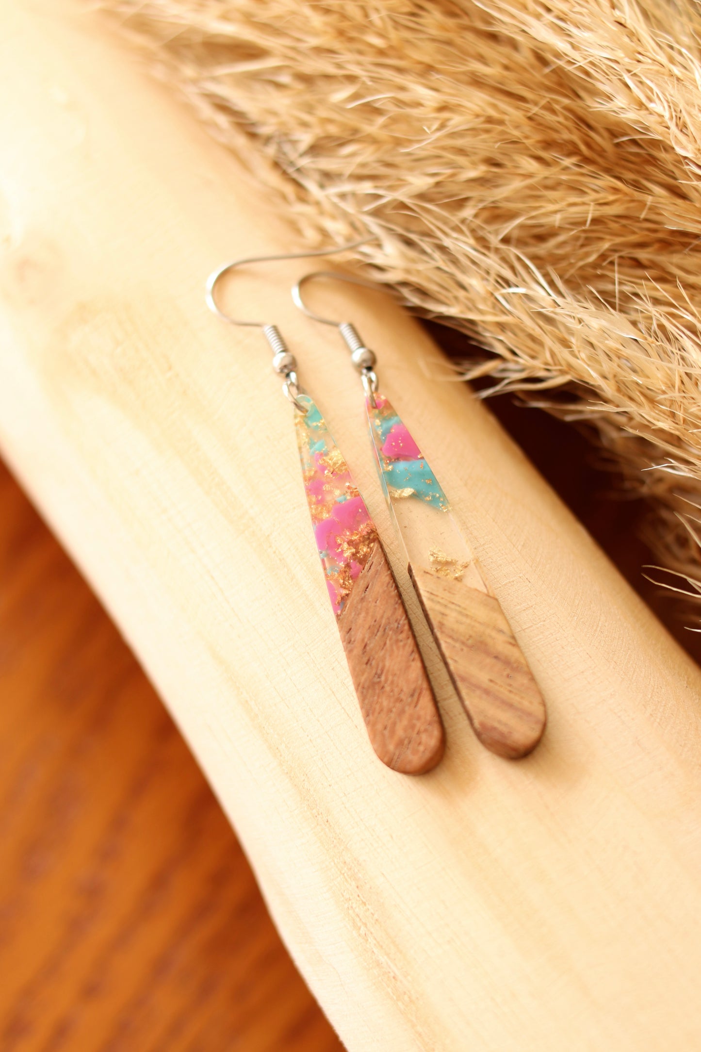 Boucles d'Oreilles "Voyage" - Argent (Plusieurs Coloris)