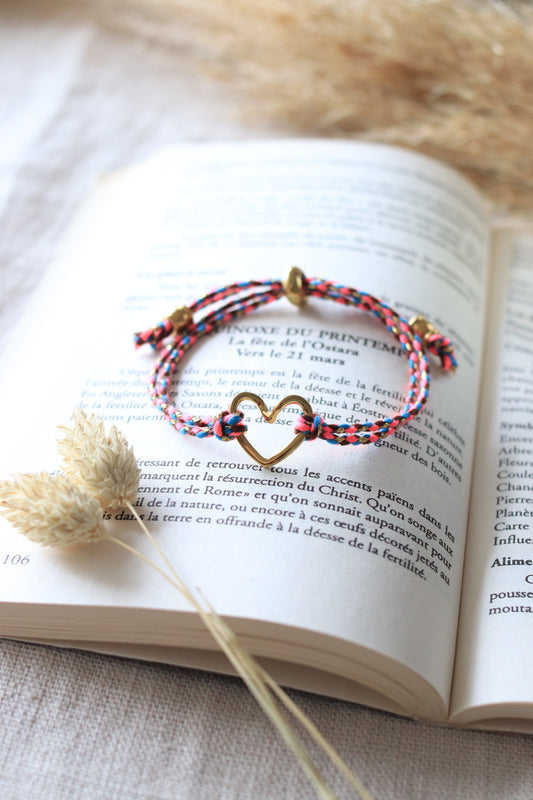 Bracelet "Cœur Libre" Rose