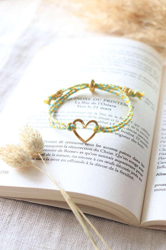 Bracelet "Cœur Libre" Vert