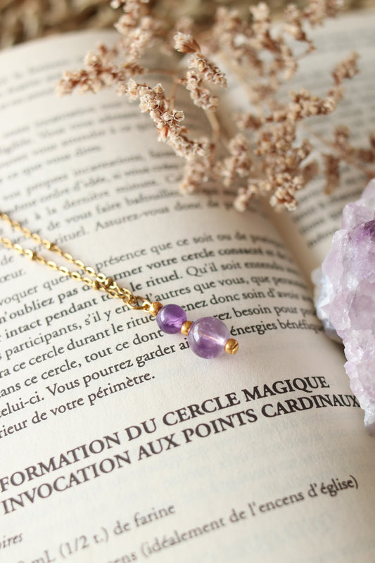 Collier "Bulle" - Améthyste