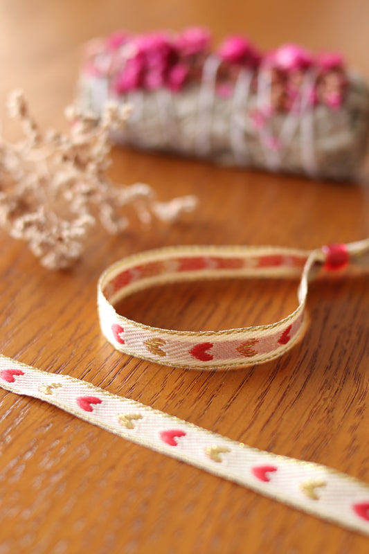 Bracelet Ruban "Cœur"