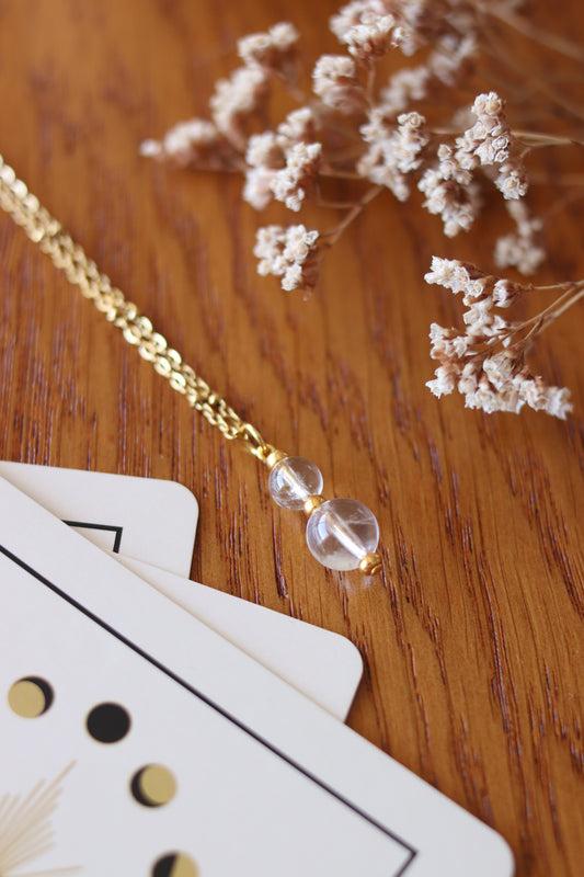 Collier "Bulle" – Cristal de Roche