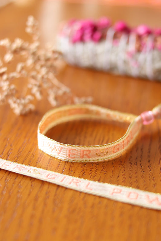 Bracelet Ruban "Girl Power"