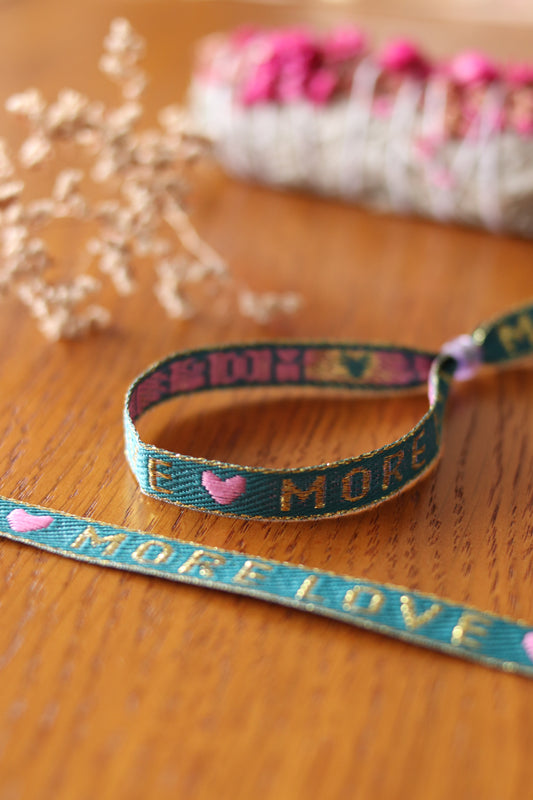 Bracelet Ruban "More Love"